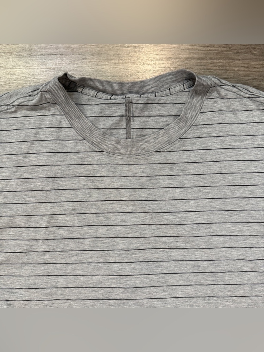 Lululemon Women's All Yours Tee - Black/Grey Stripe - Picture 3 of 6